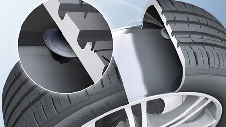 The REDI-Sensor is glued to the inner surface of the tyre for better protection and easy installation.