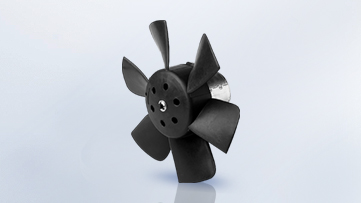 Cooling fans operate via a belt drive and can be used as an auxiliary unit within a cooling unit.